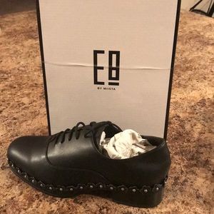 E8 by Miista black oxfords